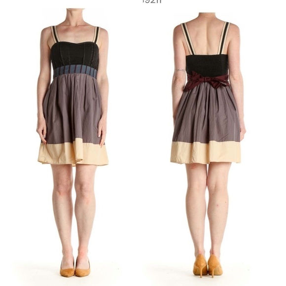 Silence+noise Urban Outfitters Fit/FlareColor Block Dress. Size Medium.P… - Picture 1 of 9